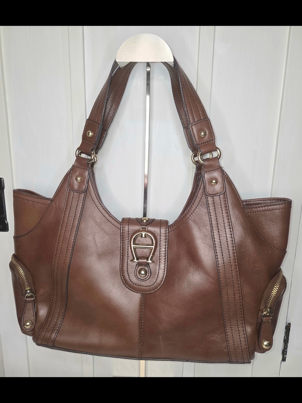 Brown Leather Shoulder Bag